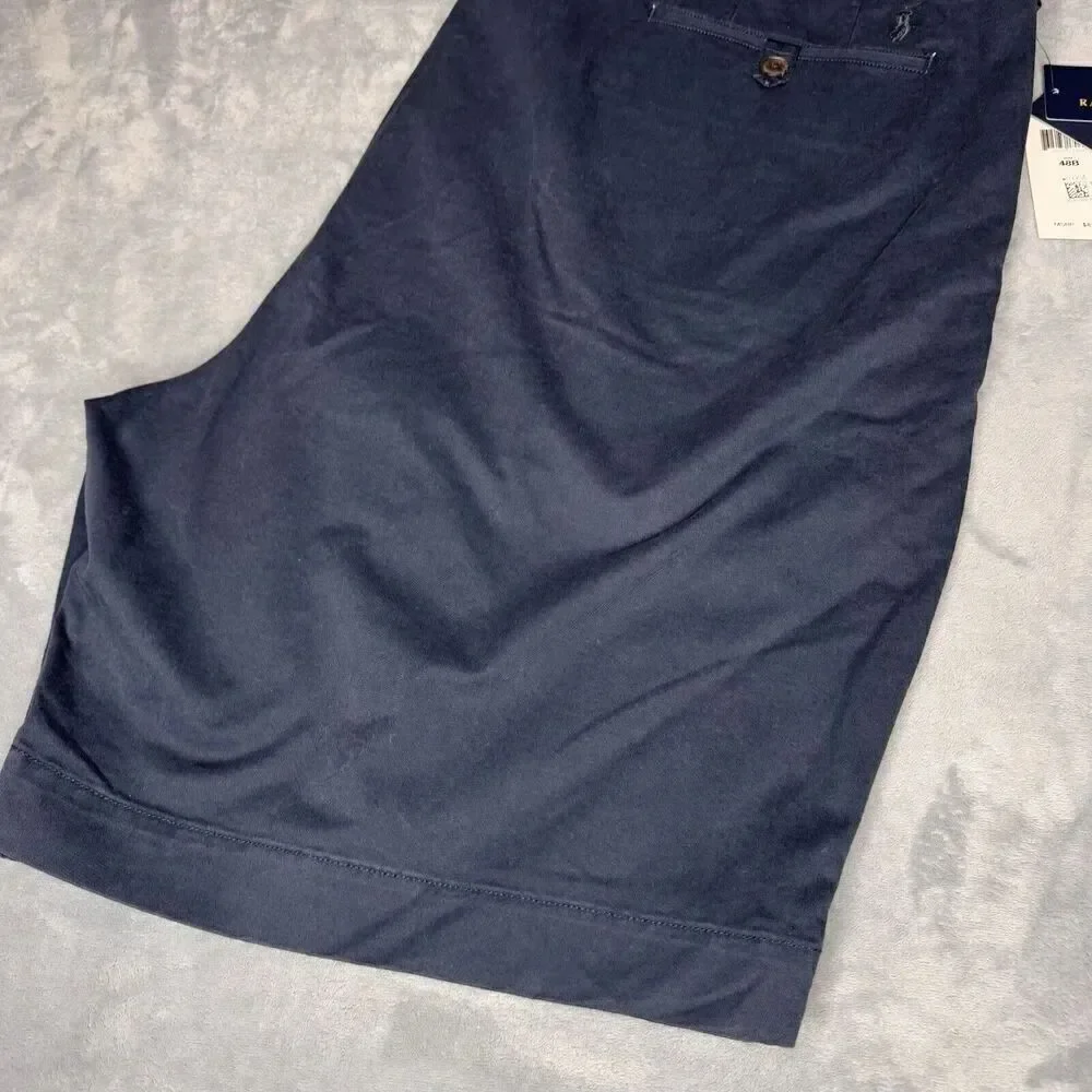 Polo Ralph Lauren Mens 48B Shorts Blue Chino Stretch Cotton Twill Casual Preppy